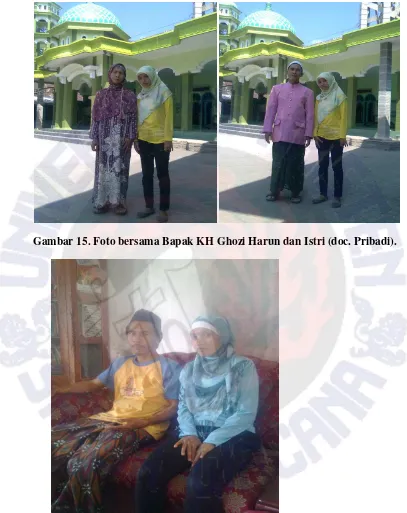 Gambar 15. Foto bersama Bapak KH Ghozi Harun dan Istri (doc. Pribadi). 