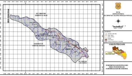Gambar 1. Peta Administrasi Kecamatan Silima Pungga-pungga 
