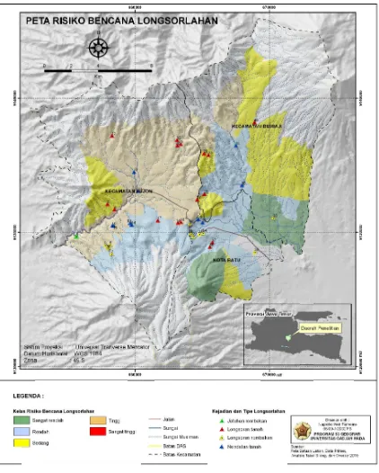 Gambar 1. Peta Risiko Longsorlahan