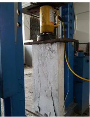 Figure 3 Wall under Axial Compression Test Until Failure 
