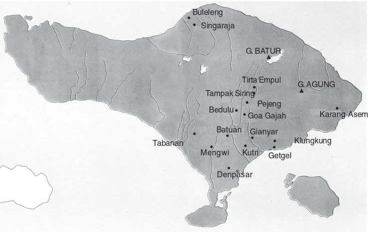 Gambar 2.15Peta wilayah Kerajaan Bali