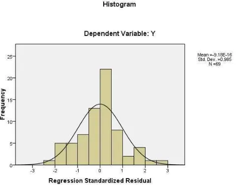 Gambar 4.2 Pengujian Normalitas Histogram 