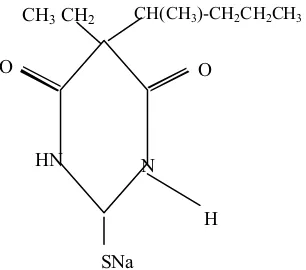 Gambar 4. Struktur Kimia Natrium Tiopental