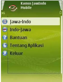 Gambar 22: Tampilan Menu Awal