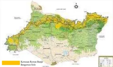 Gambar 3.  Peta DAS yang Mempengaruhi Banjir di Kota Makasar Sumber: BPBD Kota Makasar, 2013 