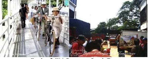 Gambar 4 Warga Jakarta Berjalan Kaki Keliling Kota Tua Jakarta 