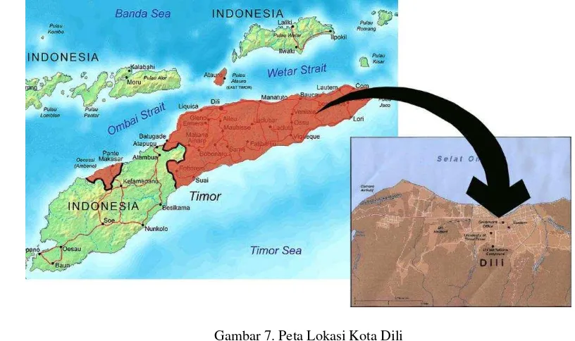 Gambar 7. Peta Lokasi Kota Dili 