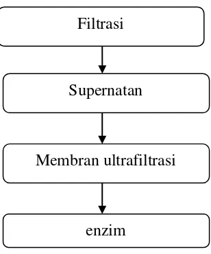 Gambar 1. Diagram alir proses membrane ultrafiltasi (UF) dengan perbedaan 