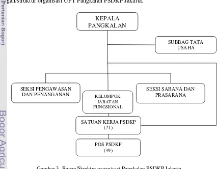 Gambar 3. Bagan/Struktur organisasi Pangkalan PSDKP Jakarta 