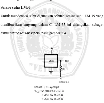 Gambar 2.7. LM 35 basic temperature sensor  
