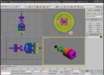Gambar 3.26. Bidang kerja 3ds Max. 