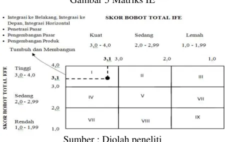 Gambar 5 Matriks IE 