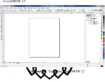 Gambar 3.4  Tampilan CorelDRAW 12 