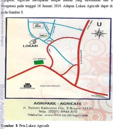 Gambar  8. Peta Lokasi Agricafe