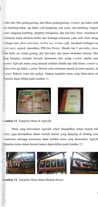 Gambar 11. Tampilan Menu di Agricafe