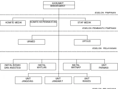Gambar 4.1Struktur Organisasi Rumah Sakit 