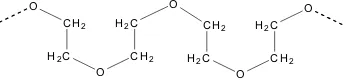 Gambar 5. Struktur Polietilen glikol (Voigt, 1984). 