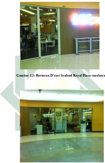 Gambar 3.3: Restoran D’cost Seafood Royal Plaza surabaya 