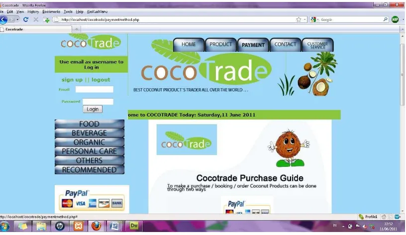Gambar 40a. Tampilan Menu Cocotrade Purchase Guide (Tampilan Atas) 