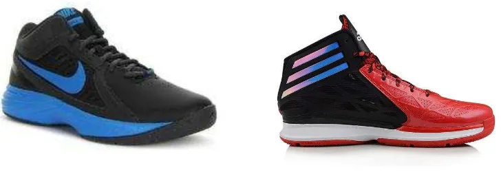 Gambar 1. Sepatu Nike dan Adidas 