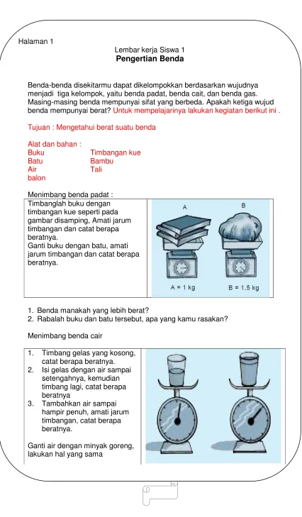 gambar disamping, Amati jarum  