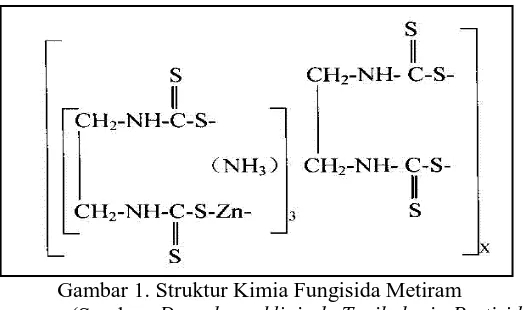 Gambar 1. Struktur Kimia Fungisida Metiram (Sumber :Daunderer-klinischeToxikologie-Pestizide
