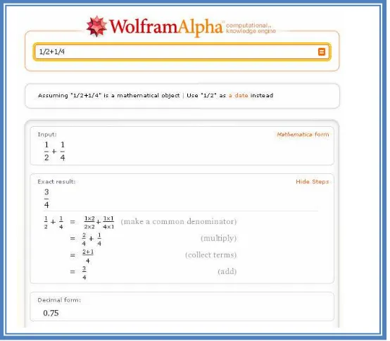 Gambar 38. Tampilan Wolfram Alpha untuk konversi pengukuran 100m 