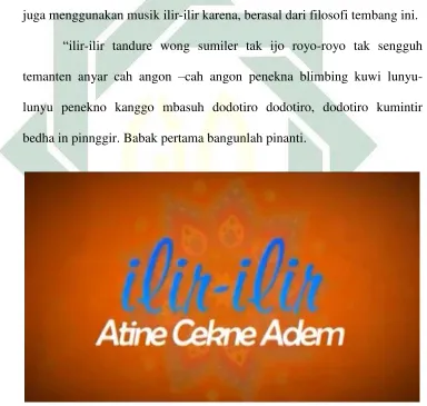 Gambar 5: Program Ilir-ilir atine cekne adem 