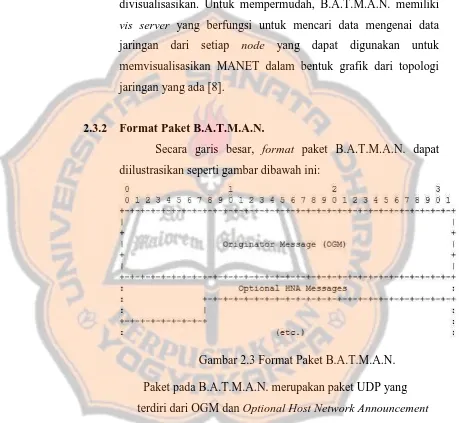 Gambar 2.3 Format Paket B.A.T.M.A.N.                        