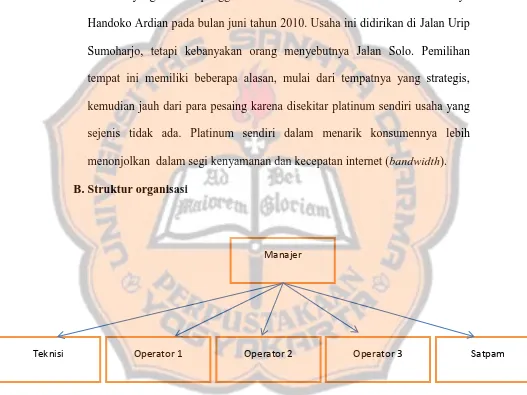 Gambar IV.1 Struktur Organisasi 