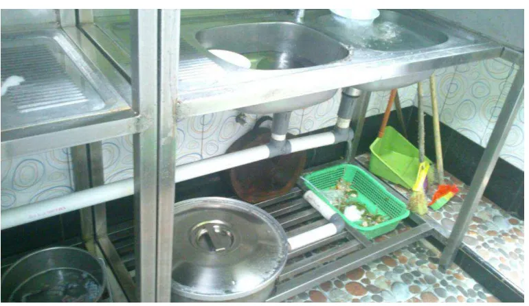 Gambar lampiran 3: keadaan dapur yang tidak hygiene 