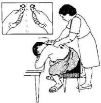 Fig. 1 Oxytocinmassage (Source: WHO, 2009Infant and young child feeding: Model Chapter for textbooks for medical students and allied health professionals