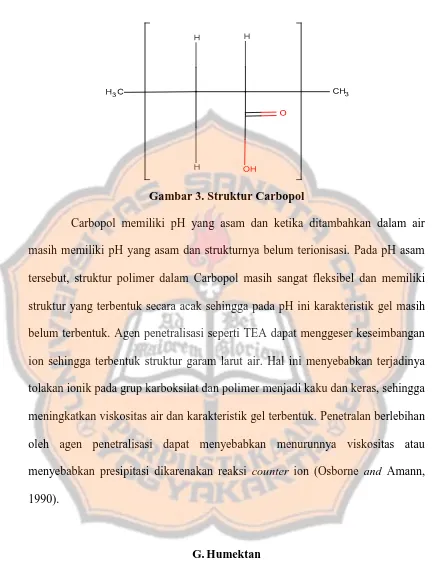 Gambar 3. Struktur Carbopol 