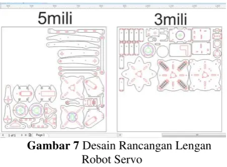 Gambar 7 Desain Rancangan Lengan 