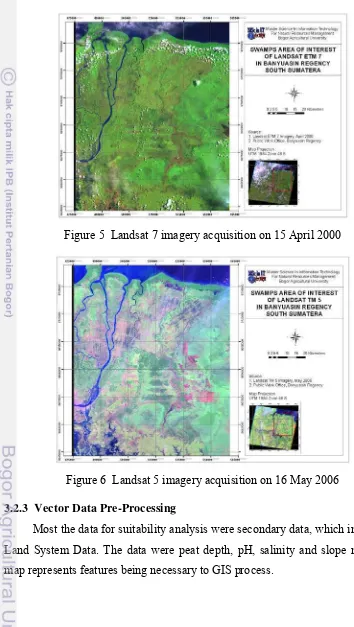 Figure 6  Landsat 5 imagery acquisition on 16 May 2006  