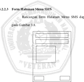 Gambar 3.8. Rancangan Form Halaman Menu SMS 