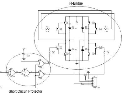 Gambar 3.3 Rangkaian H-Bridge  