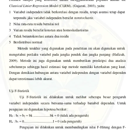 tabel. Jika F-hitung > F-tabel, maka H0  ditolak. Artinya, variabel independen 