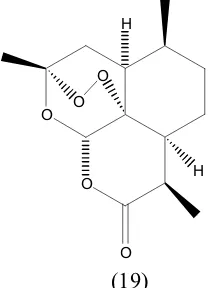 Gambar 8. Struktur Kimia Quassin dan Neoquassin (Clark, 1937).