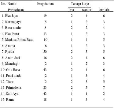 Tabel 8. Profil Agroindustri Suwar-Suwir 