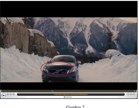 Gambar 2.  Adegan Product Placement Volvo Dalam 