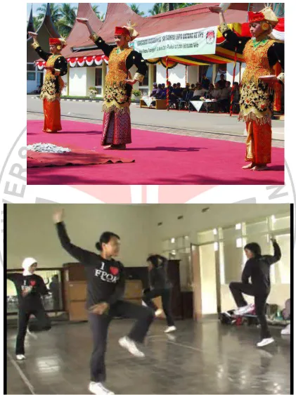 Gambar  3.2. Tari  Tradisional               Tari  Piring. 