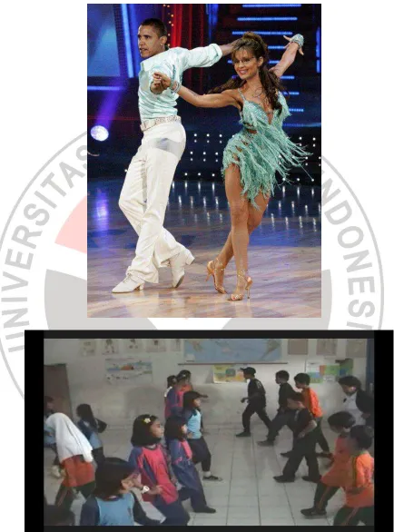 Gambar  3.4. Tari  Pergaulan                                                                         Tari  Cha-cha-cha