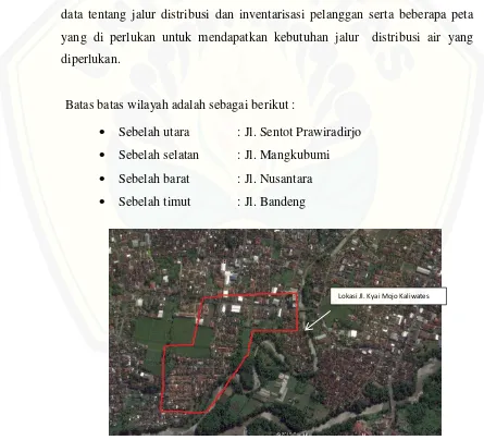 Gambar 3.1 Peta Lokasi Jl. Kyai Mojo Jember 