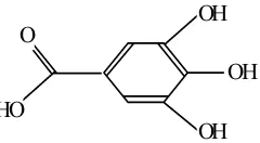 Gambar 1. Struktur Kimia Asam Galat (Fukumoto et al., 2000) 