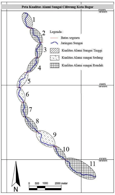 Tabel 10. Persentase Kualitas Alami Sungai Ciliwung 