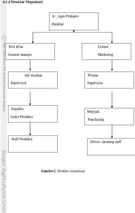 Gambar2. Struktur organisasi 