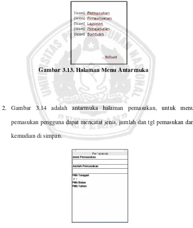 Gambar 3.13. Halaman Menu Antarmuka 