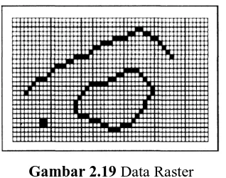 Gambar 2.19 Data Raster (Sumber: GIS Konsorsium Aceh Nias, 2007) 