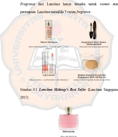 Gambar 4.5 Lancôme Makeup’s Best Seller (Lancôme Singapura,